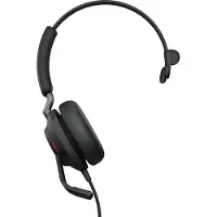 Jabra Evolve2 40, USB-A, MS Mono, Over-the-head-Headset, Büro/Anrufzentrale, Schwarz, Mono, 24089-899-999