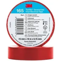 3M 3MTM TemflexTM Vinyl-Isolierband 165 Rot