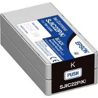 Epson SJIC22P(K): Ink cartridge for ColorWorks C3500 (Black), Schwarz, Tinte auf Pigmentbasis, 32,6 ml, 1 Stück(e)