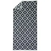 Framsohn Frottier Frottiertuch 'Rauten Graphics' (Farbe: Anthrazit / Größe: Handtuch 50 x 100 cm)