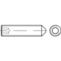 Hörger & Geßler Gewindestift ISO 4027 Spitze/Innensechskant M 20 x 45 45 H