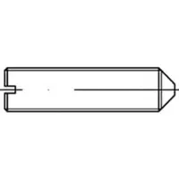 F. REYHER Nchfg. GmbH & Co. KG Gewindestift ISO 7434 m.Spitze/Schlitz M 6 x 40 14 H