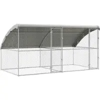 vidaXL Hundekäfig 2 stk. Silber 4 x 2 x 2 m Verzinkter Stahl