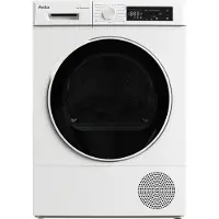 Amica WTP 483 100, Freistehend, Wärmepumpe, Weiß, Tasten, Drehregler, Rechts, LED