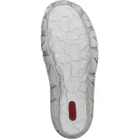 Rieker Damen Slipper Slingback aus Leder mit Klettverschluss L0379, Größe:42 EU, Farbe:Beige