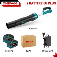 StarTech.com Akku-Laubbläser - Handgerät Turbo - Bürstenloser Motor - 8000 W - 2x 18 V Akkus inkl. - EU-Ladegerät