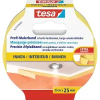 TESA Profi-Malerband Innen 25mx25mmgelb Packung mit 12 Stück