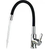 OEM Küchenspüle Wasserhahn, Flexibler Auslauf, Kalt- und Warmwassersteuerung, chrom