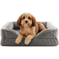 Lumaland orthopädisches Hundebett Outdoor & Indoor | ergonomisches Hundesofa 70x