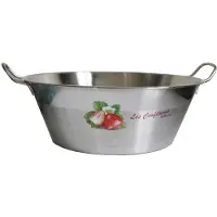Big Buy Cooking Baumalu 340678 Edelstahlbehälter Silber 9 L Ø 38 cm