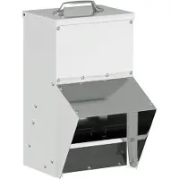 vidaXL Hühnerfütterer Silber 20 x 25 x 35 cm Verzinkter Stahl