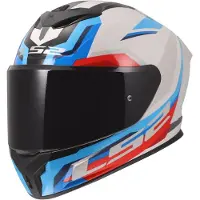 LS2 FF820 Rapid III Hyper Helm, weiß/blau/rot, XL (61/62)