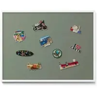 Tulup MAGNETTAFEL 80x60 cm Weißer Rahmen Farbe Olivgrün