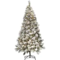 Royal christmas Künstlicher Weihnachtsbaum Chicago 120 cm mit Schnee | inklusive LED-Beleuchtung