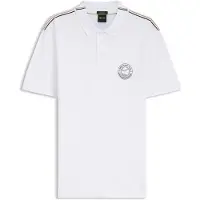 BOSS Poloshirt aus Stretch-Baumwolle mit tennisinspiriertem Logo Grösse L