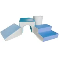 Hardin 1fachgut Kinder Softbausteine 4 tlg. - Grau/Blau