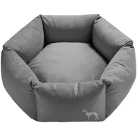 Hunter Orthopädisches Hundesofa Merida 6-eckig L (Ø 90 cm), anthrazit
