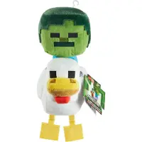 Mattel Minecraft Hühnerjockey-Zombie Spielzeug, ca. 20 cm große weiche Figur, vom Videospiel inspirierter Charakter, Cartoon-Figur, 3 Jahr(e)