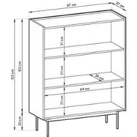 Furnlux Classic FURNLUX Anrichte Farbe Beige 97cm / Hauptfarbe: Beige / Abmessungen: 97 x 122 x 37 cm