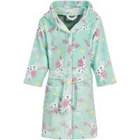 Playshoes Fleece-Bademantel Einhorn in mint | Gr.: 134/140