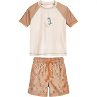 Playshoes 2tlg. Badeoutfit in Hellbraun/ Beige | Gr.: 122/128