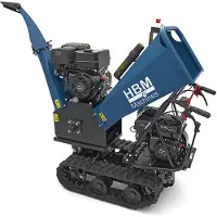 HBM Professional 4-Takt 15 PS - 420 cm³ Benzin-Holzhäcksler - Raupen-Holzhäcksler