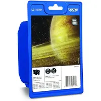 Brother LC1100BKBP2, Schwarz, Tinte auf Pigmentbasis, 2 Stück(e), 450 Seiten, Doppelpack