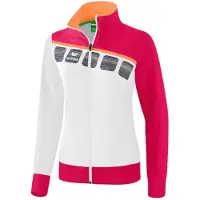 Erima 5-C Präsentationsjacke Damen - Weiß / Love Rose / Peach
