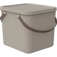 Rotho Aufbewahrungsbox 40L Albula - Kunststoffbox mit Deckel - Stapelbox 39,5 x 38,0 x 34,0 cm - Plastikbox Ordnungsbox Allzweckkiste