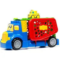 MOLTO Transpoches-lkw Mit Blöcken + 1 Elektroauto