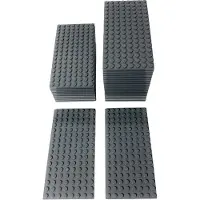 LEGO 8x16 Platten Bauplatten Dunkelgrau - 92438 NEU! Menge 25x