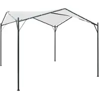 PUEAZU Pavillon 3x3x2,6 m Weiß 180 g/m² - Pavillons & Partyzelte &11609