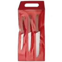 Johannes Giesser Messerfabrik Giesser Messer-Set, 3-teilig 3555 r , Farbe: rot