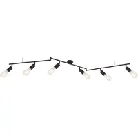 Globo Lighting Strahler Metall schwarz, 6x E27