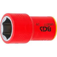 Bgs 35877 VDE-Steckschlüssel-Einsatz Sechskant, An trieb Innenvierkant 10 mm (3/8"), SW 17 mm