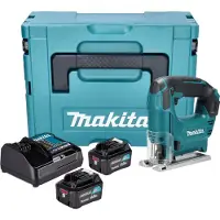 Makita JV 101 DSMJ Akku Stichsäge 12 V max. 65 mm + 2x Akku 4,0 Ah + Ladegerät + Makpac
