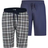 Phil&Co. Herren Pyjamashorts Cozy Classics 2-Pack Schlafshorts, Pyjama Shorts,