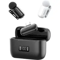 Ulanzi A200 Mini-Mikrofon, kabellos, USB-C – Schwarz/Weiß