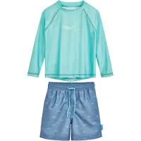 Playshoes UV-Schutz Bade-Set 1/1-Arm Hai in blau | Gr.: 98/104