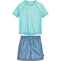 Playshoes UV-Schutz Bade-Set Hai Shorts in türkis | Gr.: 122/128