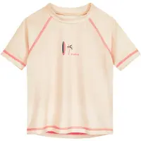 Playshoes UV-Schutz Shirt 1/2-Arm Surfbrett Palme in ecru | Gr.: 110/116