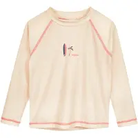Playshoes UV-Schutz Shirt 1/1-Arm Surfbrett Palme in ecru | Gr.: 122/128