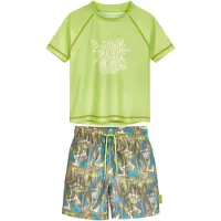 Playshoes UV-Schutz Bade-Set Wave Shorts in grün | Gr.: 110/116