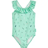 Playshoes UV-Schutz Badeanzug Surfbrett Palme in mint | Gr.: 86/92