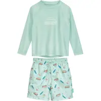 Playshoes UV-Schutz Bade-Set Surf-Bus Shorts 1/1 Arm in mint | Gr.: 122/128