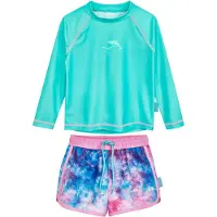 Playshoes UV-Schutz Bade-Set 1/1-Arm Batik in türkis | Gr.: 122/128