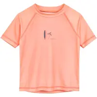 Playshoes UV-Schutz Shirt 1/2-Arm Surfbrett Palme in altrosa | Gr.: 98/104