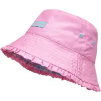 Playshoes Wende-Sonnenhut "Batik" in Rosa/ Hellblau - 51 cm