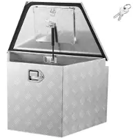 StarTech.com Deichselbox - Anhänger-Werkzeugkiste - Aluminium - 737 x 410 x 457 mm - 50 kg Traglast - Abschließbar mit Schloss & Schlüsseln - Für Anhänger, Pickup & SUV - Silber