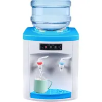 Easybuy 5-18L Wasserspender 550W Elektrisch Wasserkühler Trinkwasser Dispenser Heiß Kalt Trinkbrunnen Trinkmaschine (Weiß+Blau) für Büro Hause